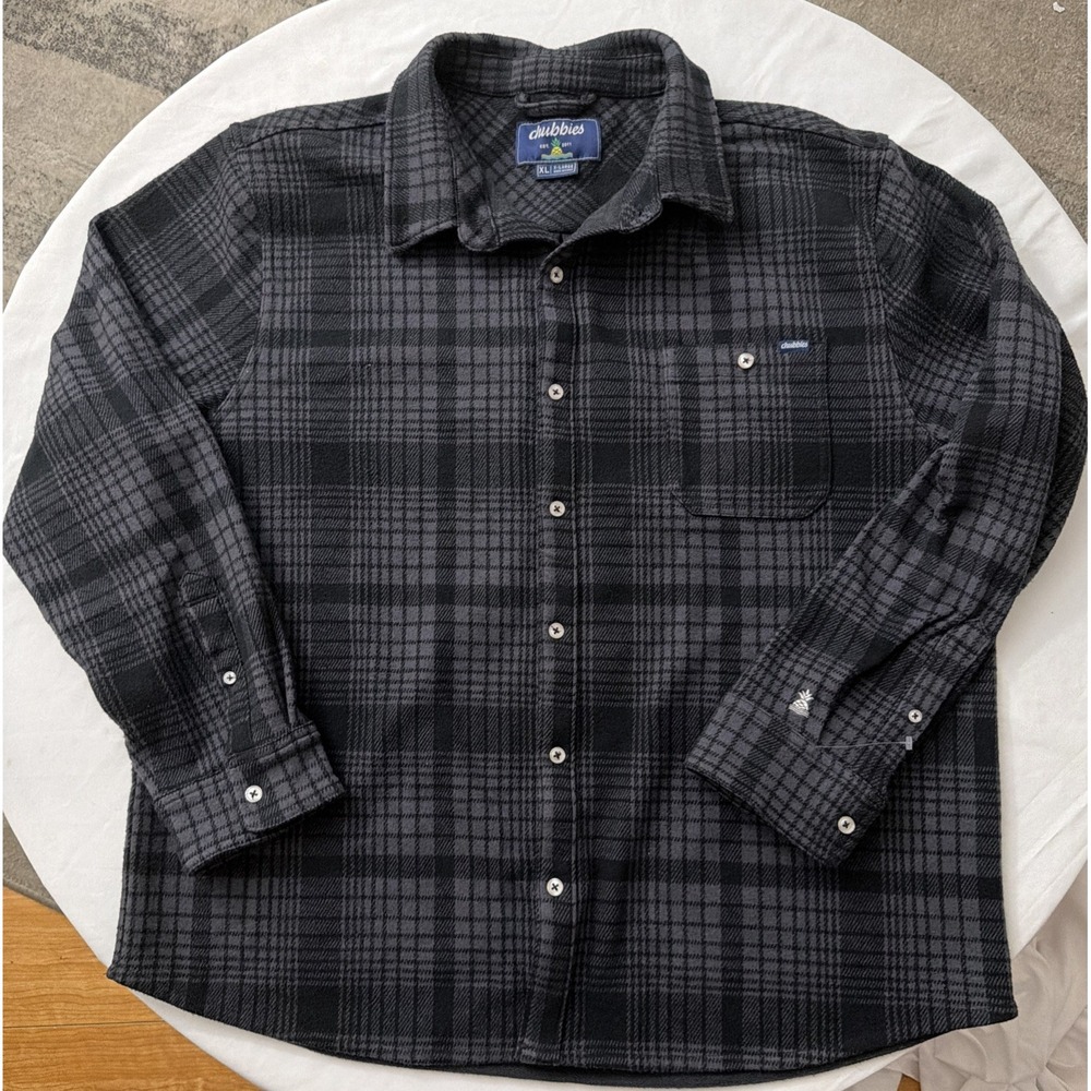 Chubbies "The Plaid-A-Pus" Men's Flannel Overshirt Plaid XL